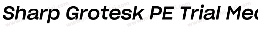 Sharp Grotesk PE Trial Medium 21字体转换